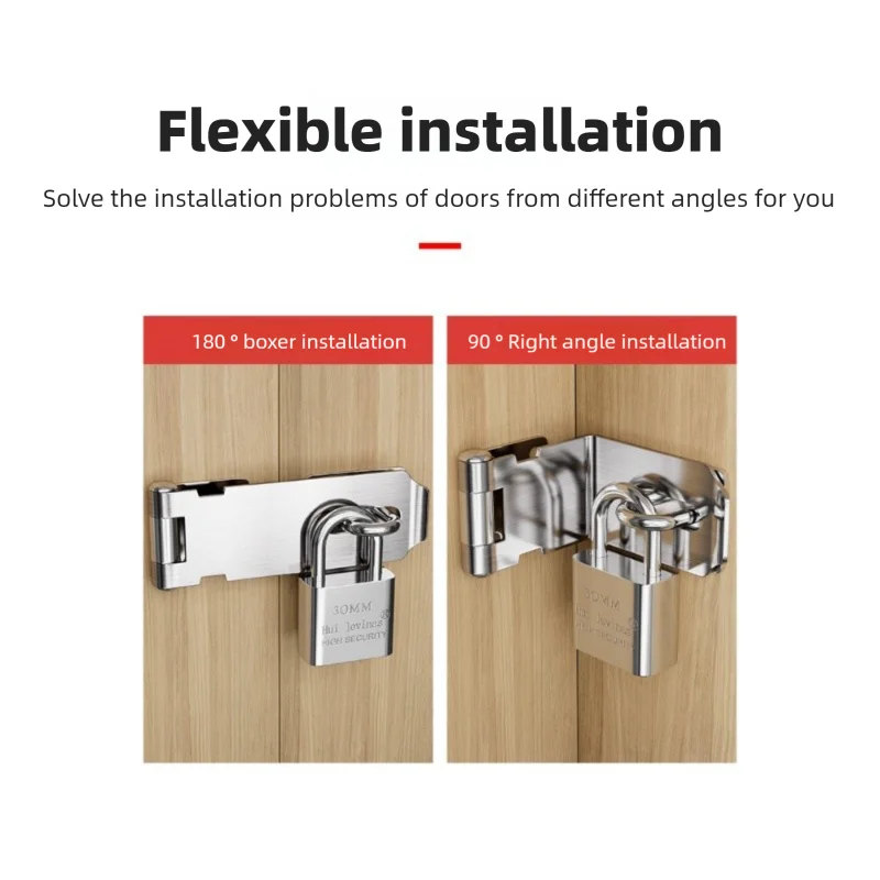 Home Security Tapo - Candado de acero inoxidable con cerrojo,