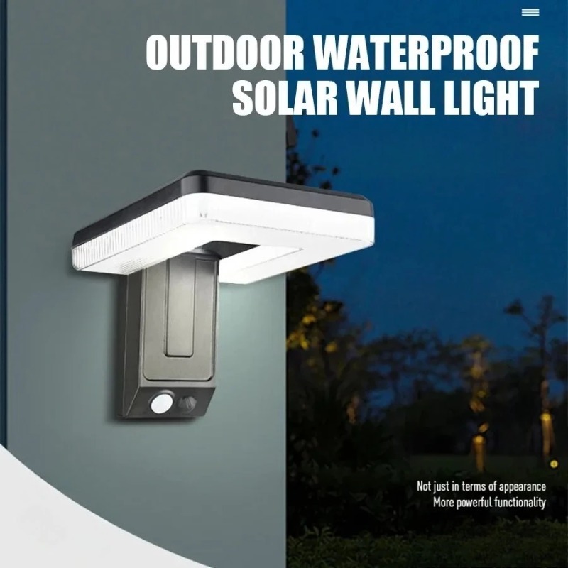 Home Security Yard Sensors - 3 luces solares LED para pared,