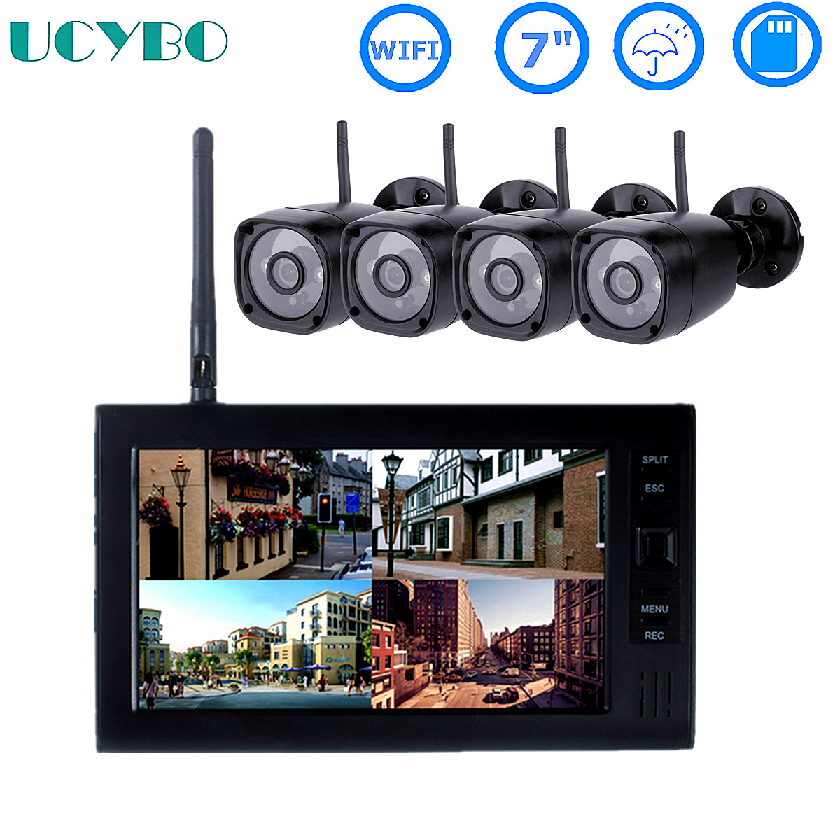 Home Security Video Systems - Sistema de seguridad cctv lcd de
