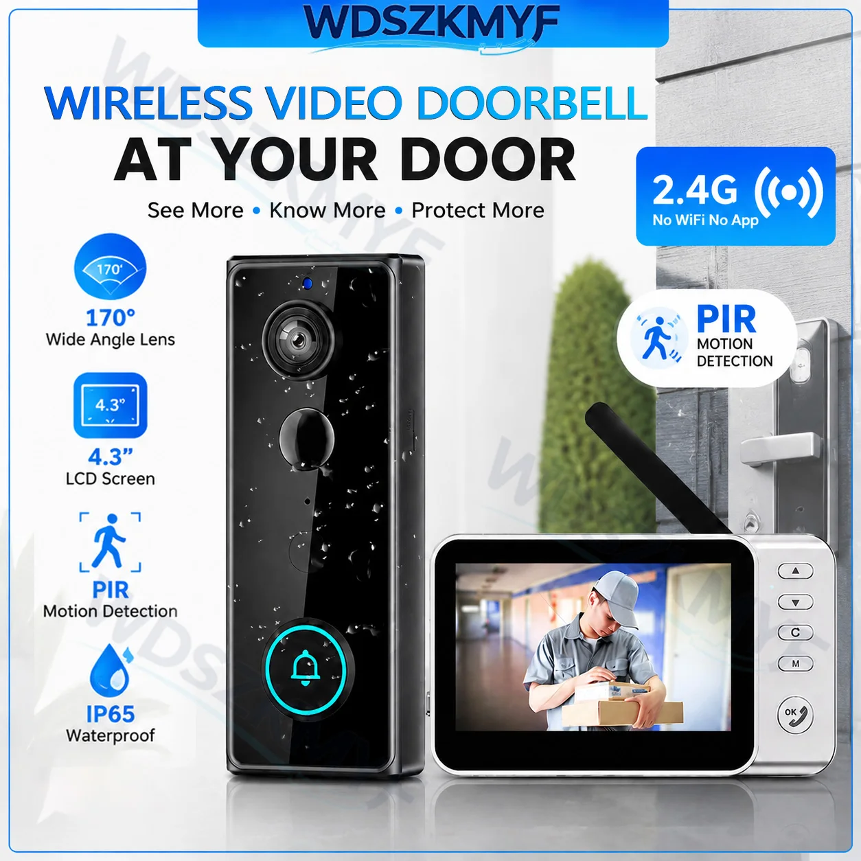 Home Security Indoor Cameras - Nueva Cámara de Videoportero Inalámbrica Impermeable