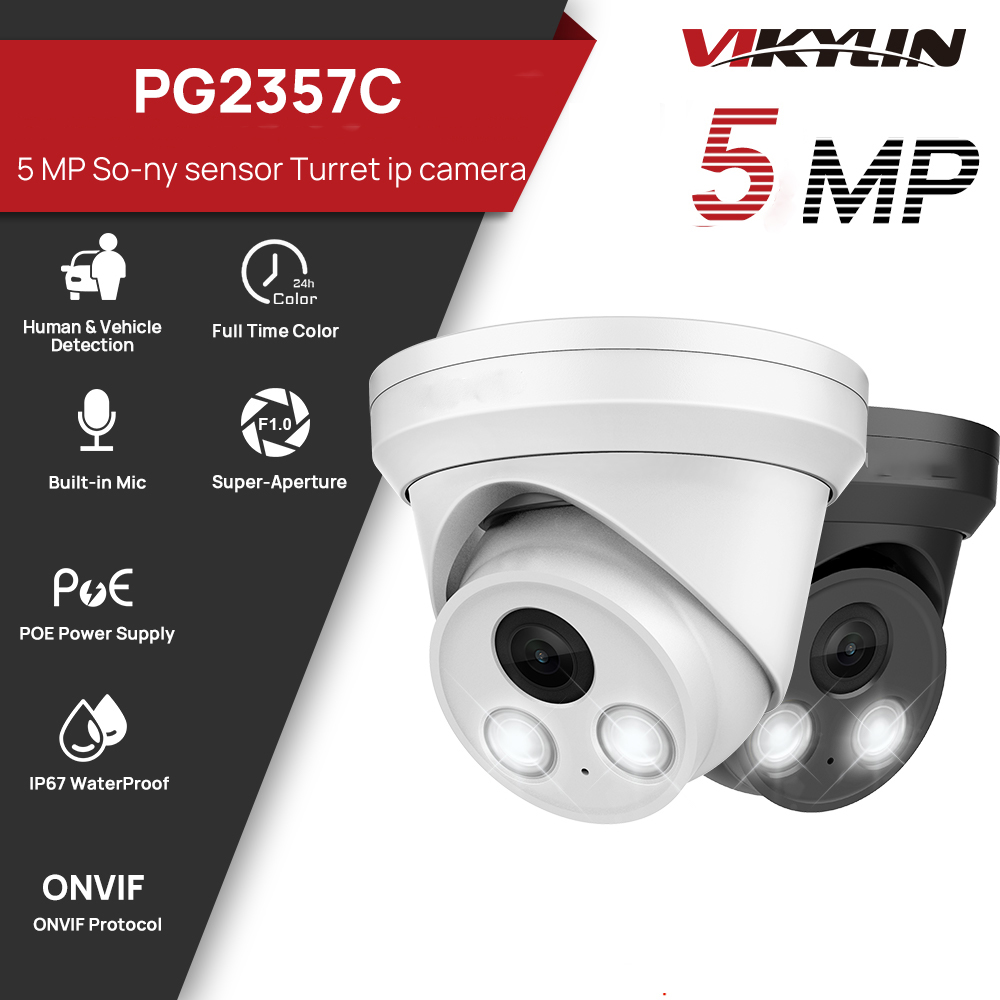Cámara IP VIKYLIN de 5MP con v - Home Security Lights Outdoors reseña y precio