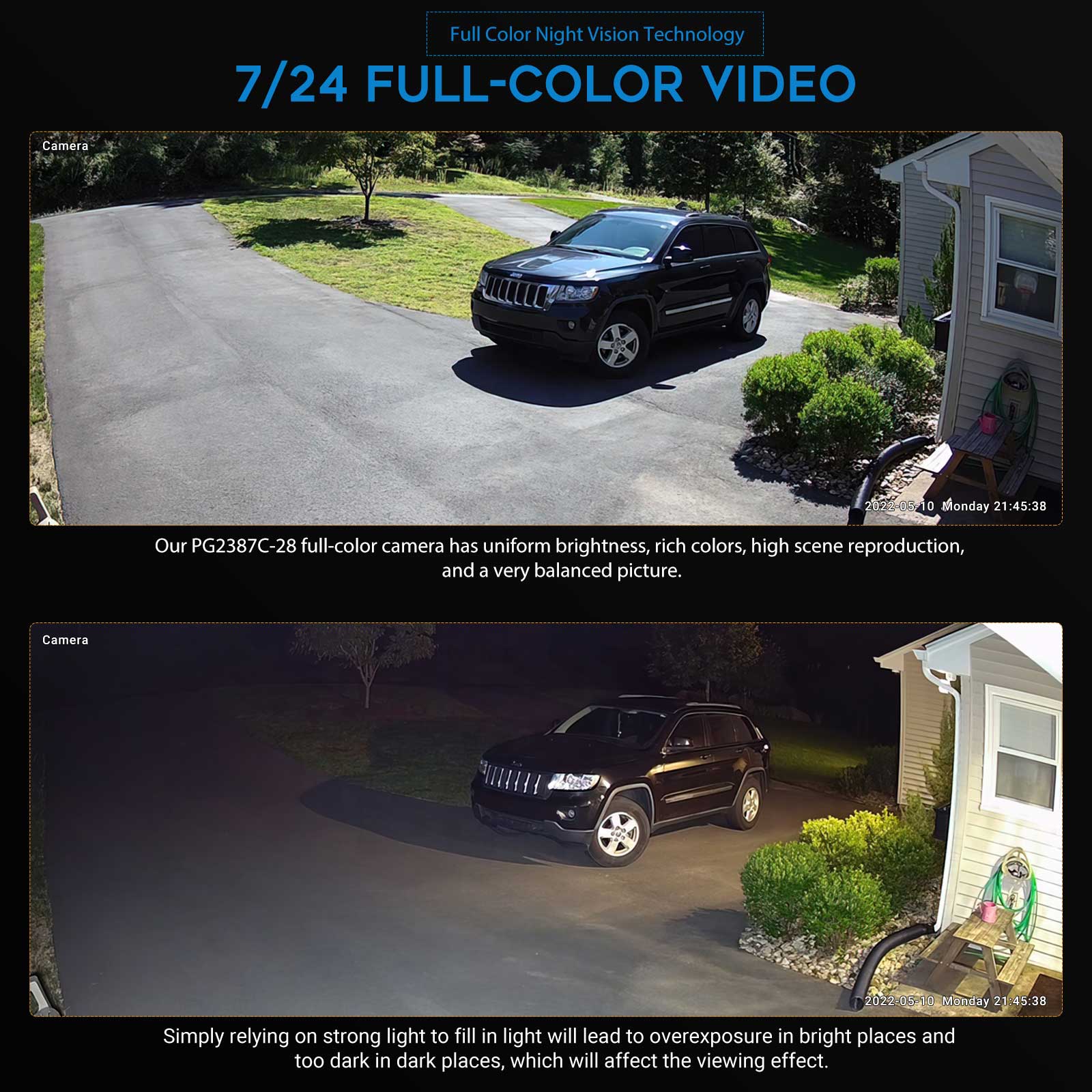 Cámara IP VIKYLIN de 5MP con v - Home Security Lights Outdoors reseña y precio