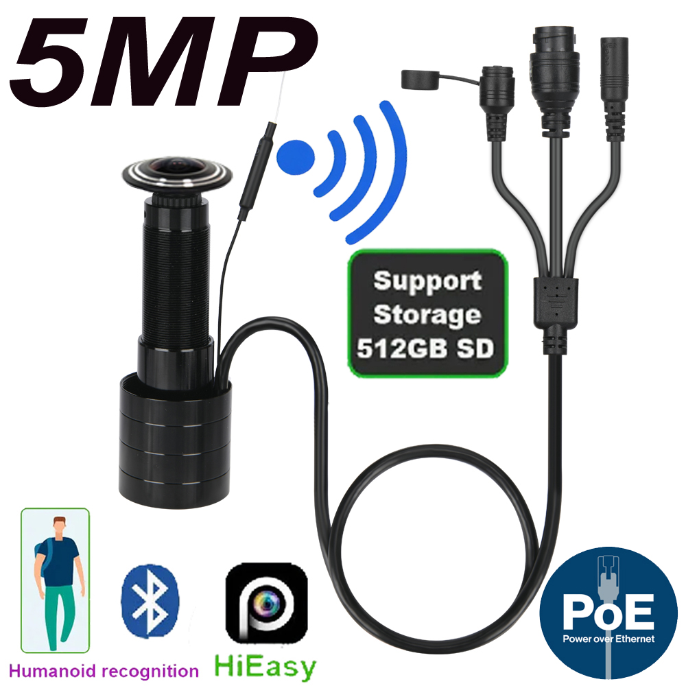 Cámara IP POE de ojo de puerta - Home Security Camera Installation reseña y precio