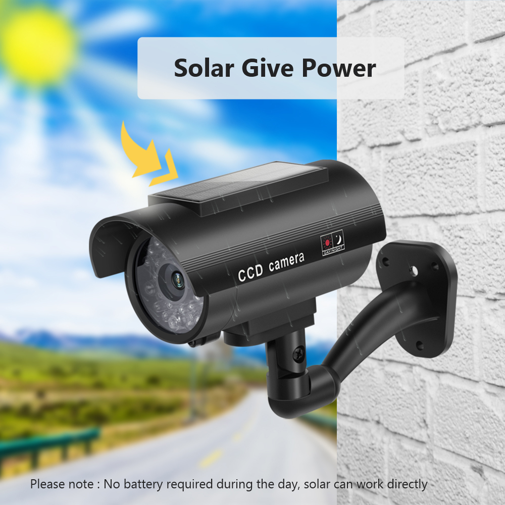 Cámara de vigilancia simulada  - Home Security Lights Outdoors reseña y precio