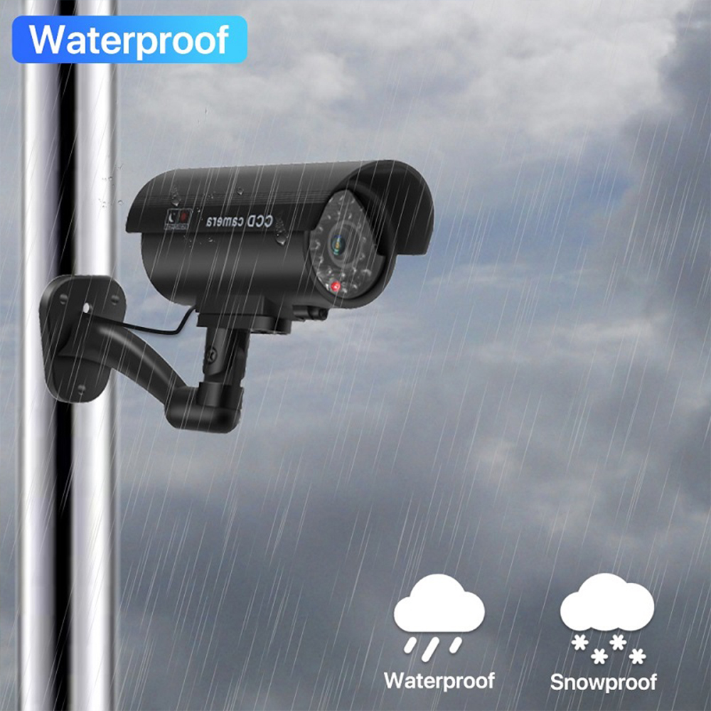 Cámara de vigilancia simulada  - Home Security Lights Outdoors reseña y precio