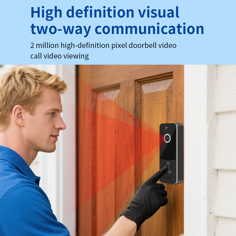 Timbre de puerta con vídeo WIF - Home Security Camera Installation reseña y precio