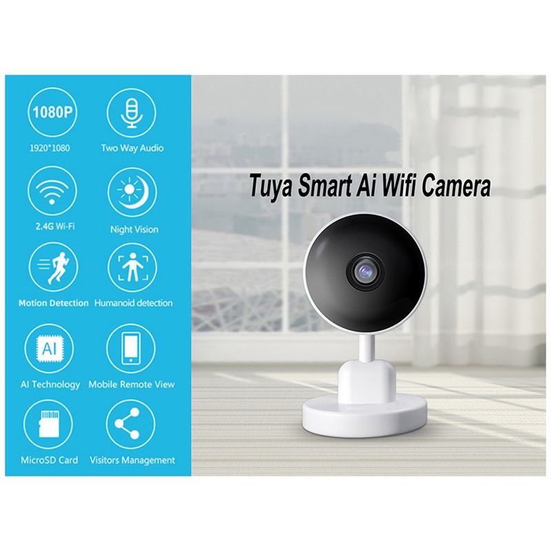 Cámara Wifi Tuya Esencial para - Home Security Indoor Cameras reseña y precio