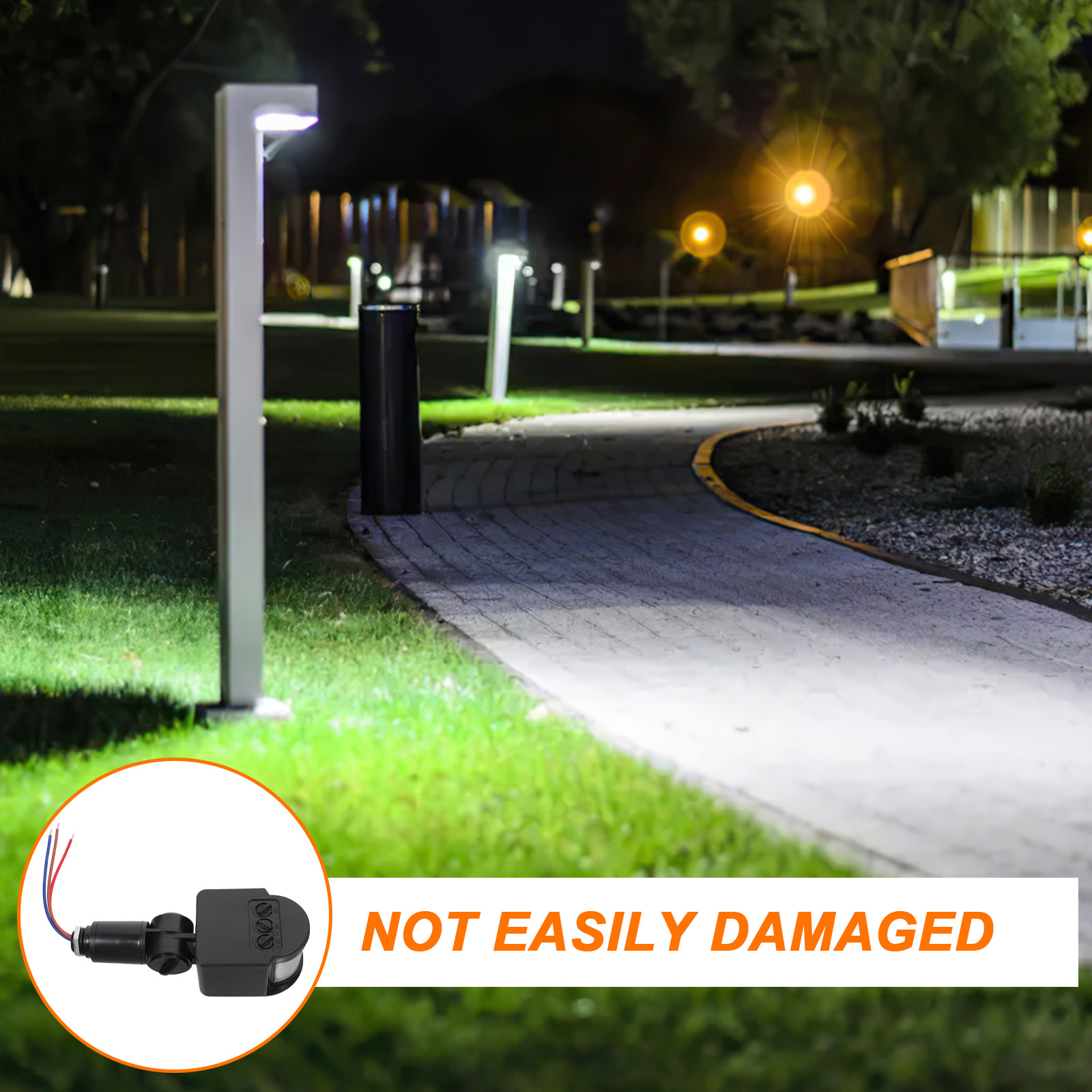 Lámpara de Seguridad LED con S - Home Security Yard Sensors reseña y precio