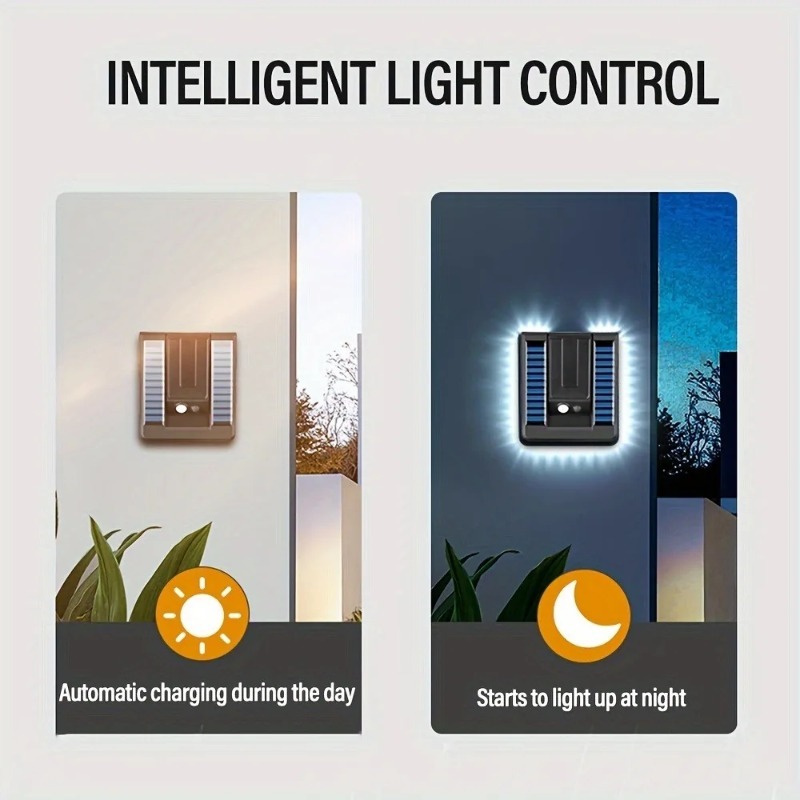 3 luces solares LED para pared - Home Security Yard Sensors reseña y precio