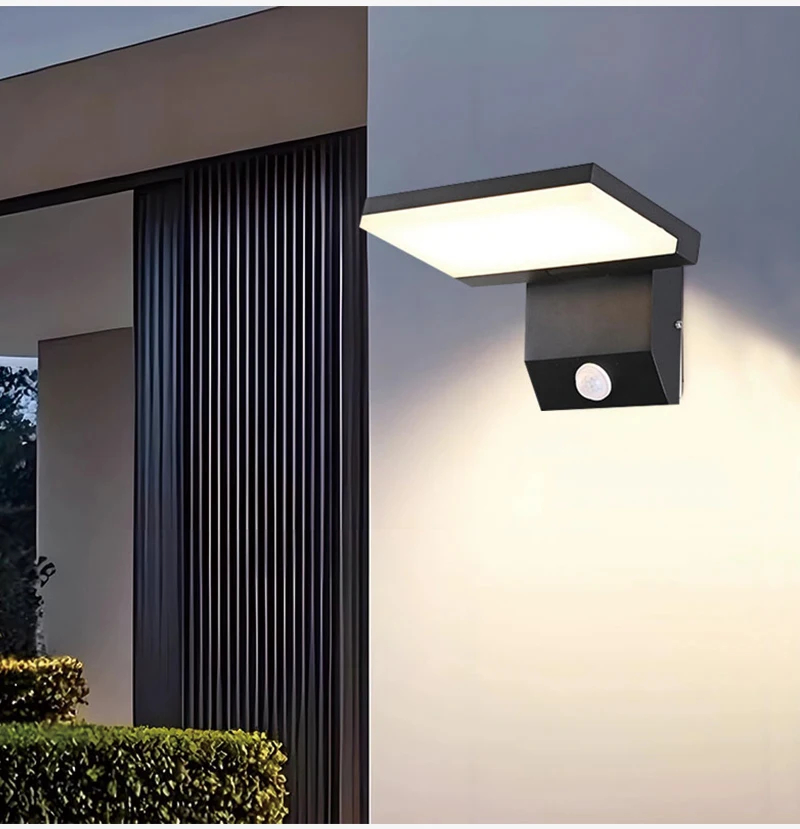 Luz de pared exterior con sens - Home Security Yard Sensors reseña y precio