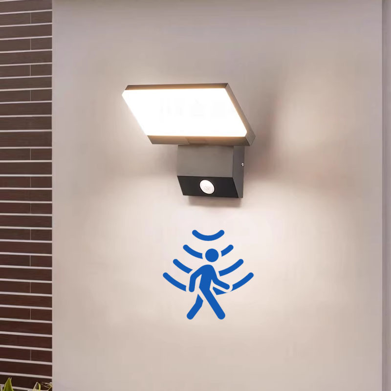 Luz de pared exterior con sens - Home Security Yard Sensors reseña y precio