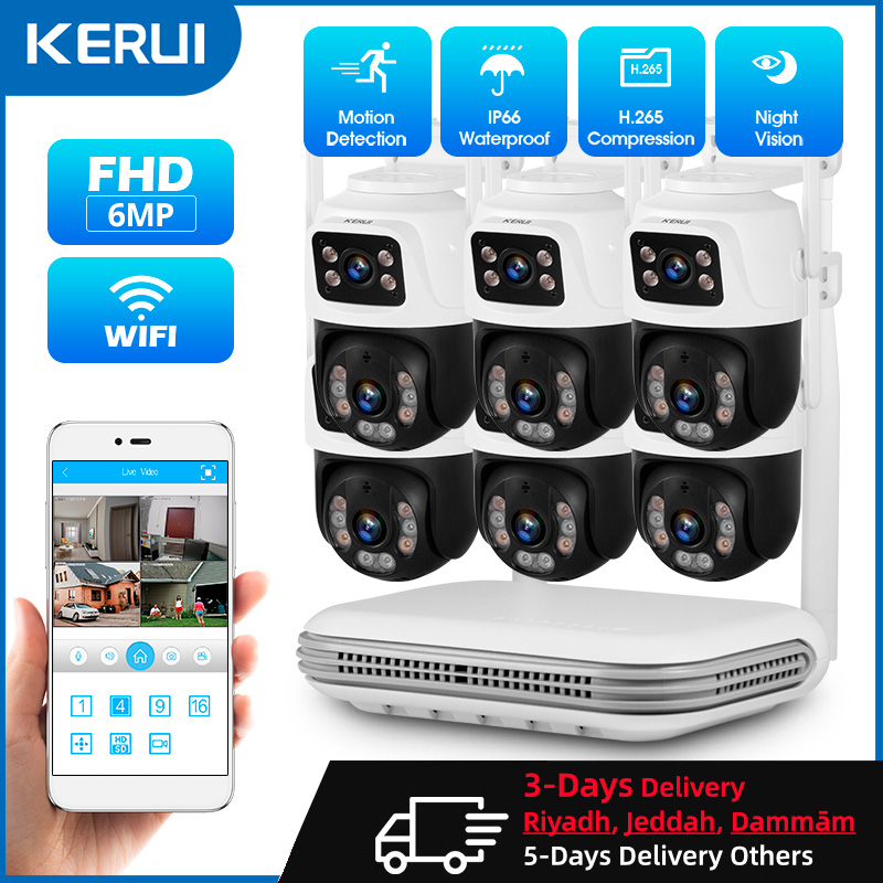 KERUI Impermeable 6MP HD Inalá - Home Security Video Systems reseña y precio