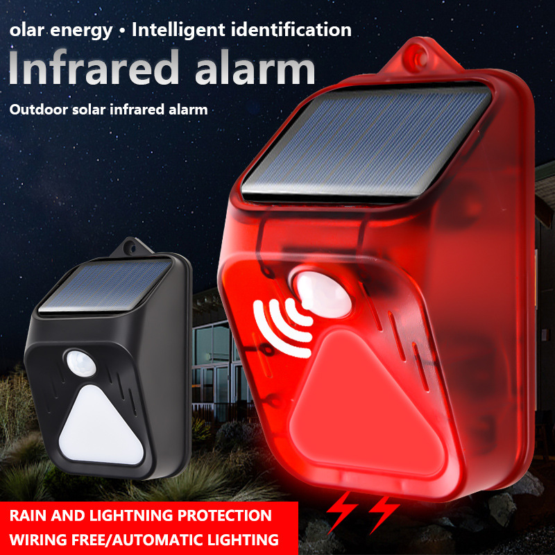 Sirena de luz de alarma alimen - Home Security Yard Sensors reseña y precio