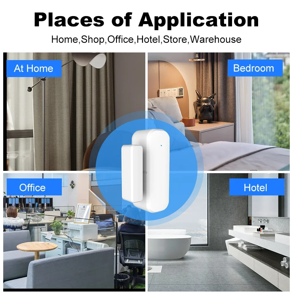 Sensor ZigBee para puerta y ve - Home Security Gate reseña y precio