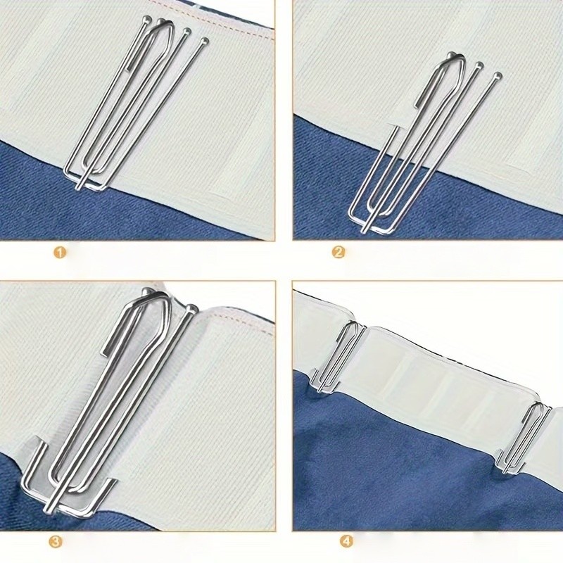 59 ganchos para cortinas plisa - Home Security Firms reseña y precio