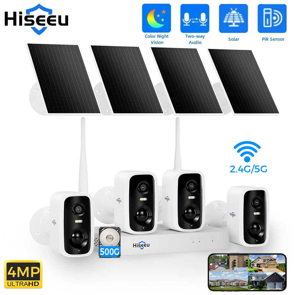 Hiseeu 10CH NVR 4MP WiFi cámar - Home Security Video Systems reseña y precio