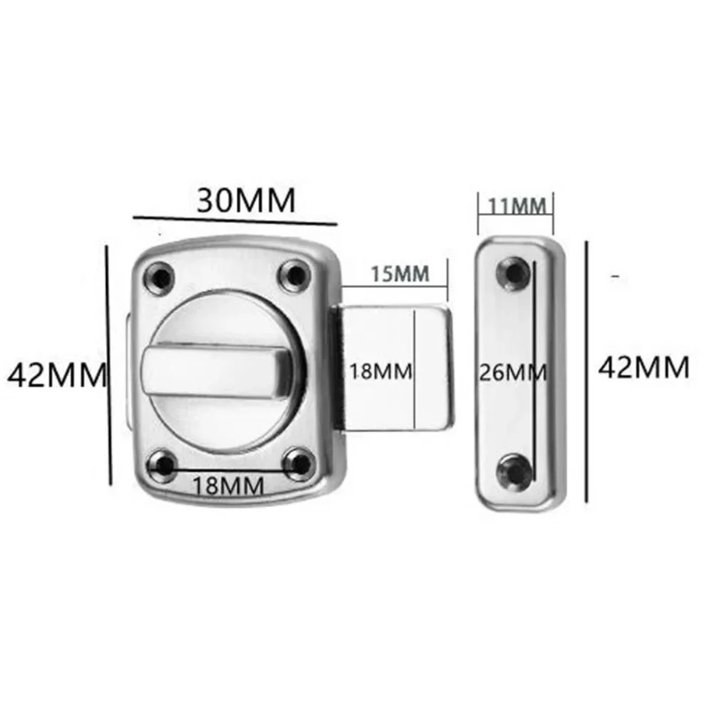 Pestillo de puerta de metal fu - Home Security Tapo reseña y precio