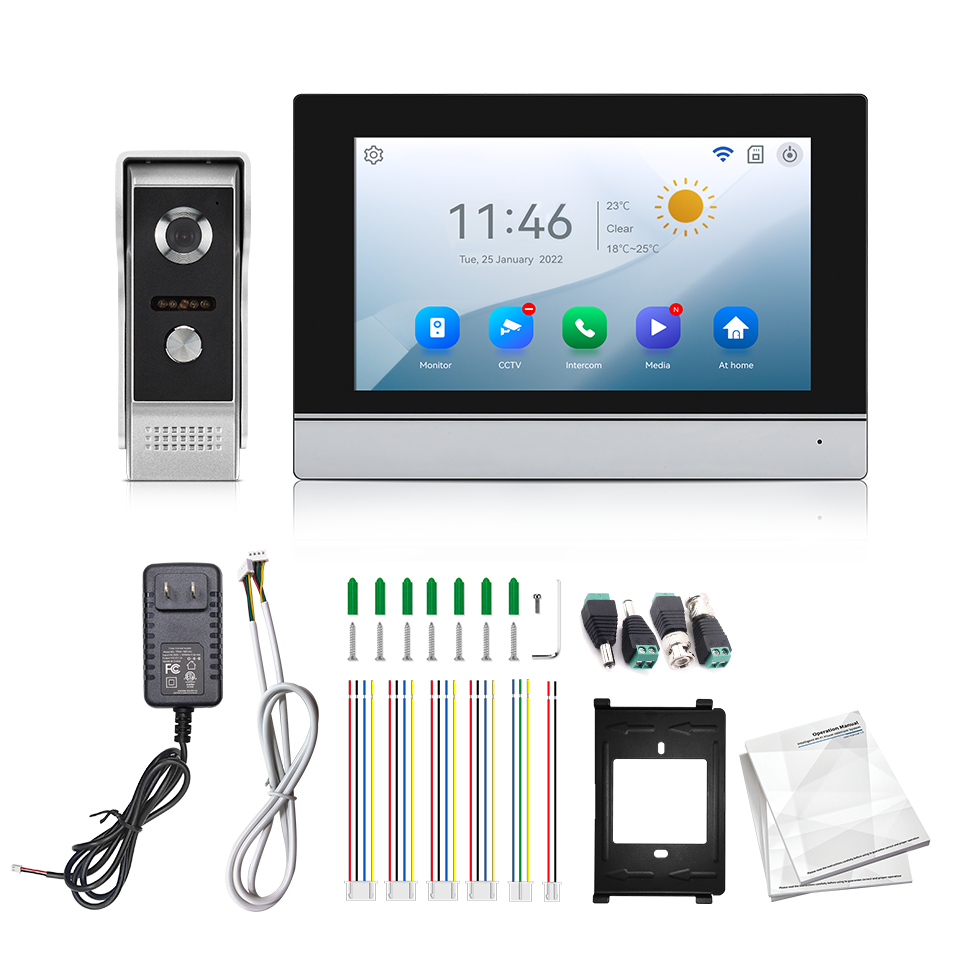 Pantalla IPS de 7 pulgadas, 2M - Home Security Camera Installation reseña y precio
