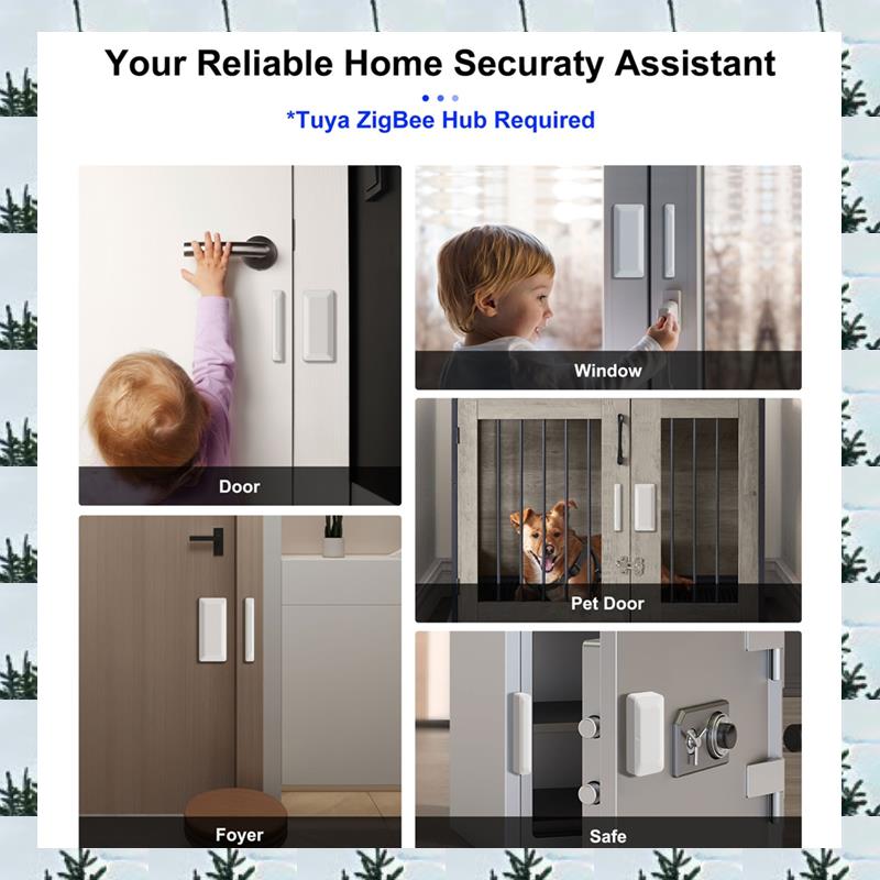 ABLG Tuya Zigbee Sensor de pue - Home Security With Alarm reseña y precio