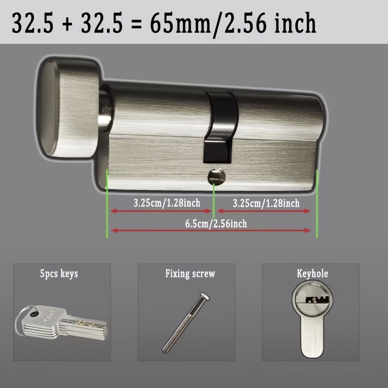 Cilindro de cerradura antirrob - Home Security Gate reseña y precio