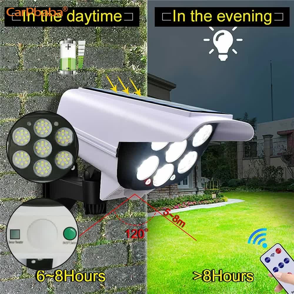 Luz Solar para exteriores, Sen - Home Security Lights Outdoors reseña y precio
